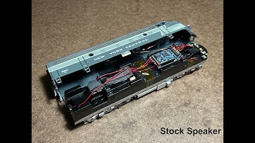 Rapido FL9 DCC-Sound Speaker Upgrade Comparison by Scale Sound Systems