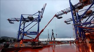 Liebherr - Shipping fully assembled ship to shore container cranes from Ireland