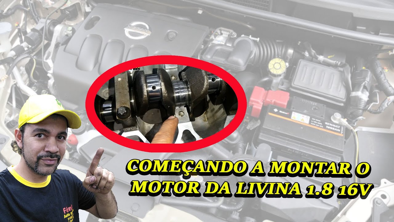 LIVINA 1.8 16V , COMEÇANDO A MONTAR O MOTOR DA LIVINA MR18DE 7/11