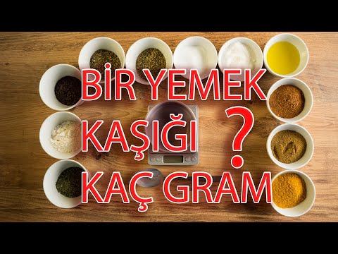 Video: Bir Yemek Kaşığında Kaç Gram Tuz, şeker Ve Un Var