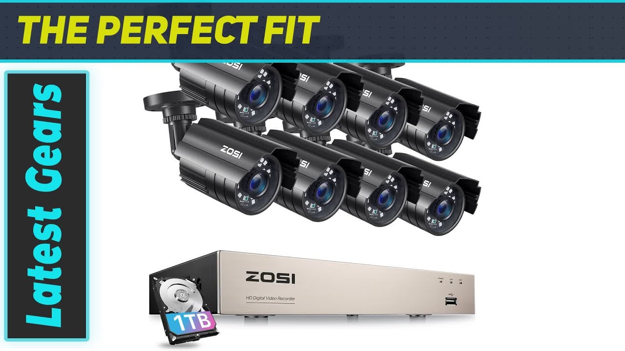 ZOSI 3K Lite 8CH Security Camera System: Best AI Human/Vehicle Detection & Night Vision!
