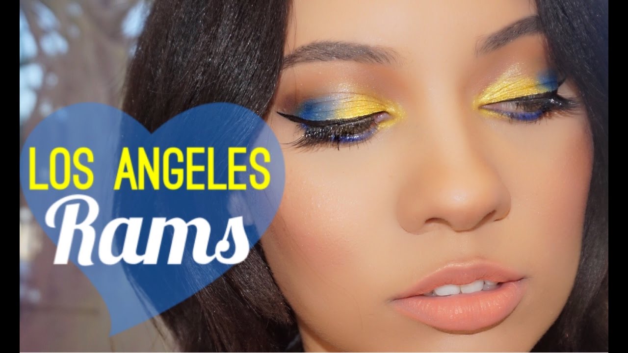 Los Angeles Rams Makeup Tutorial! YouTube