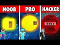 Minecraft NOOB vs PRO vs HACKER : SUN BASE BUILD in Minecraft! Animation!