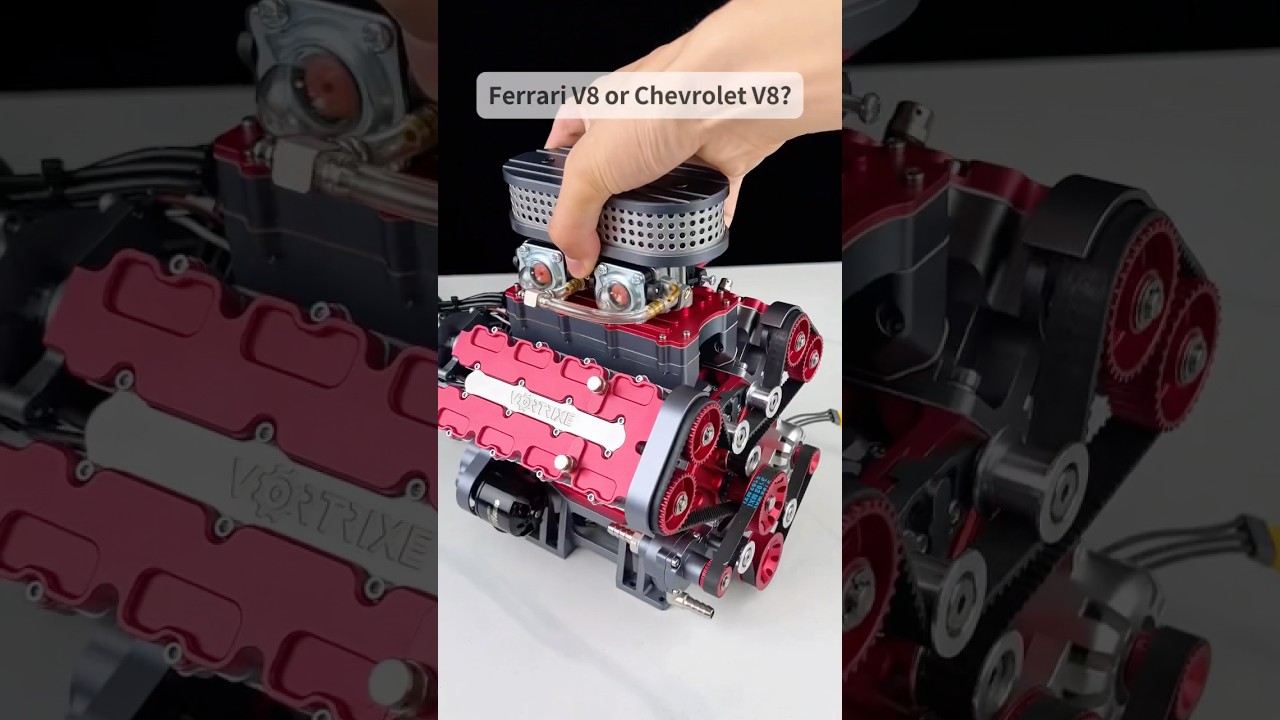 The World’s Smallest V8 Engine.  #motor #v8 #engineering #model #diy