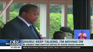 Judges Swearing-in: Uhuru Kenyatta defends his decisions as president