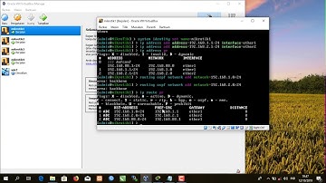 Konfigurasi routing OSPF dengan menggunakan 4 mikrotik CLI