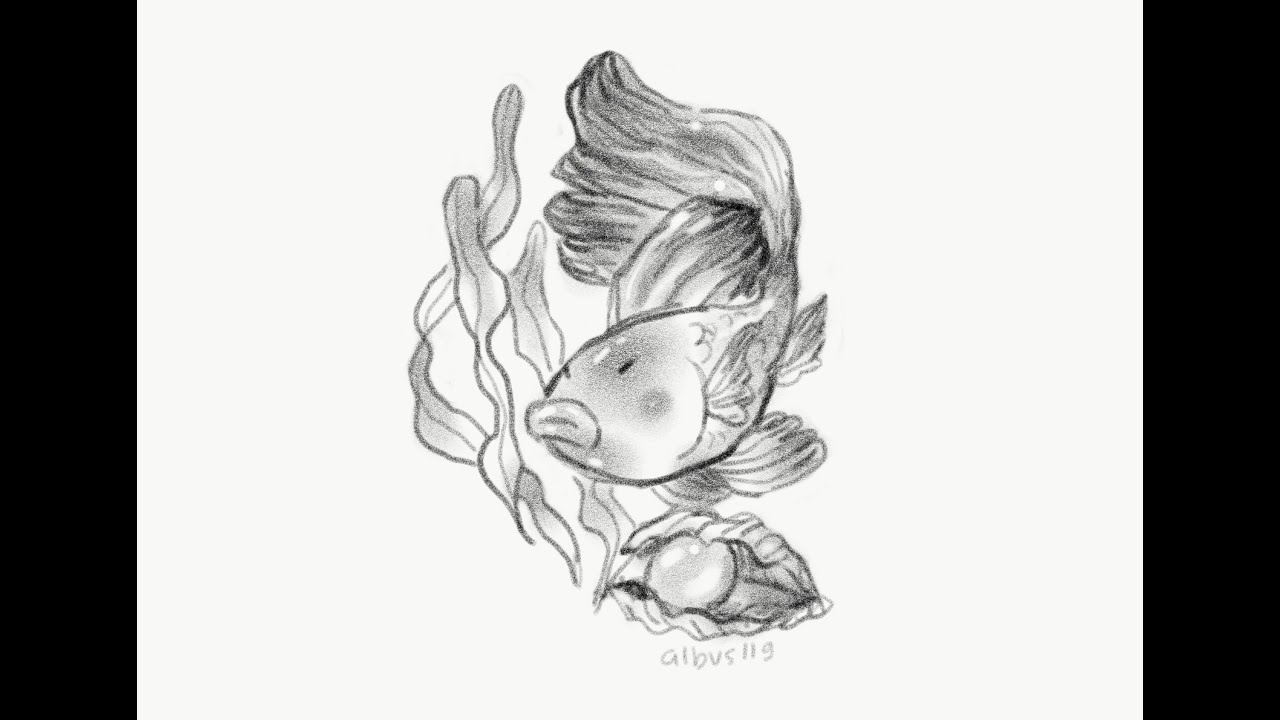 Fish drawing timelapse | speedpaint | ipad pro - YouTube