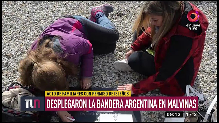 Desplegaron la bandera argentina en Malvinas