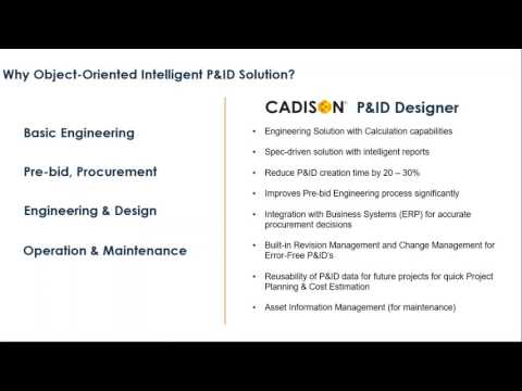 CADISON P&ID Intelligent Solution For Conceptual P&IDs, Plant Asset Management