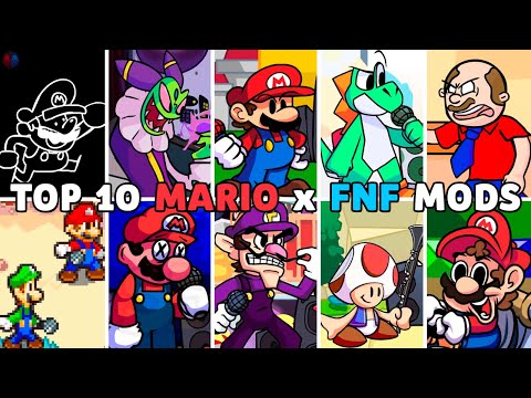 Топ 10 Модов Марио x FNF (VS Super Mario, Luigi, Waluigi, Jeffy, Yoshi) - Friday Night Funkin&rsquo;