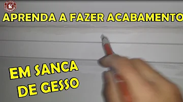 Como da acabamento em sanca de gesso?