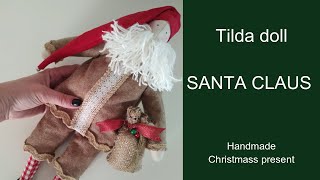 Tilda doll SANTA CLAUS. Let&#39;s sew it easy with Fairy Girls!