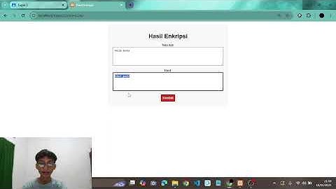 Tugas 2 demo program Enkripsi dan Dekripsi menggunakan algoritma Caesar Cipher