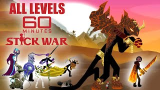 Stick War 3 - ALL LEVELS IN 60 Minutes FULL GAMEPLAY 9999