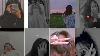 📷Awesome black hidden face dp for girls | 👻Snapchat hide face❤️ | dp or profile |stylish video