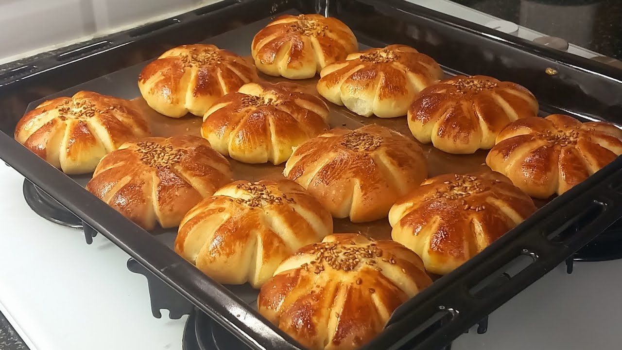 PİŞMESİYLE BİTMESİ BİR OLDU😋PUF PUF KABARAN YUMUŞACIK POĞAÇA TARİFİ 