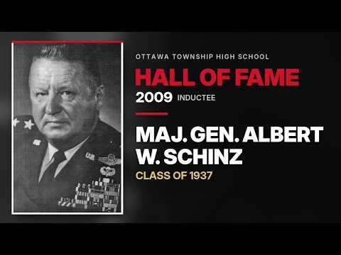 Watch Maj. Gen. Albert W. Schinz’s 2009 Hall of Fame induction speech on YouTube