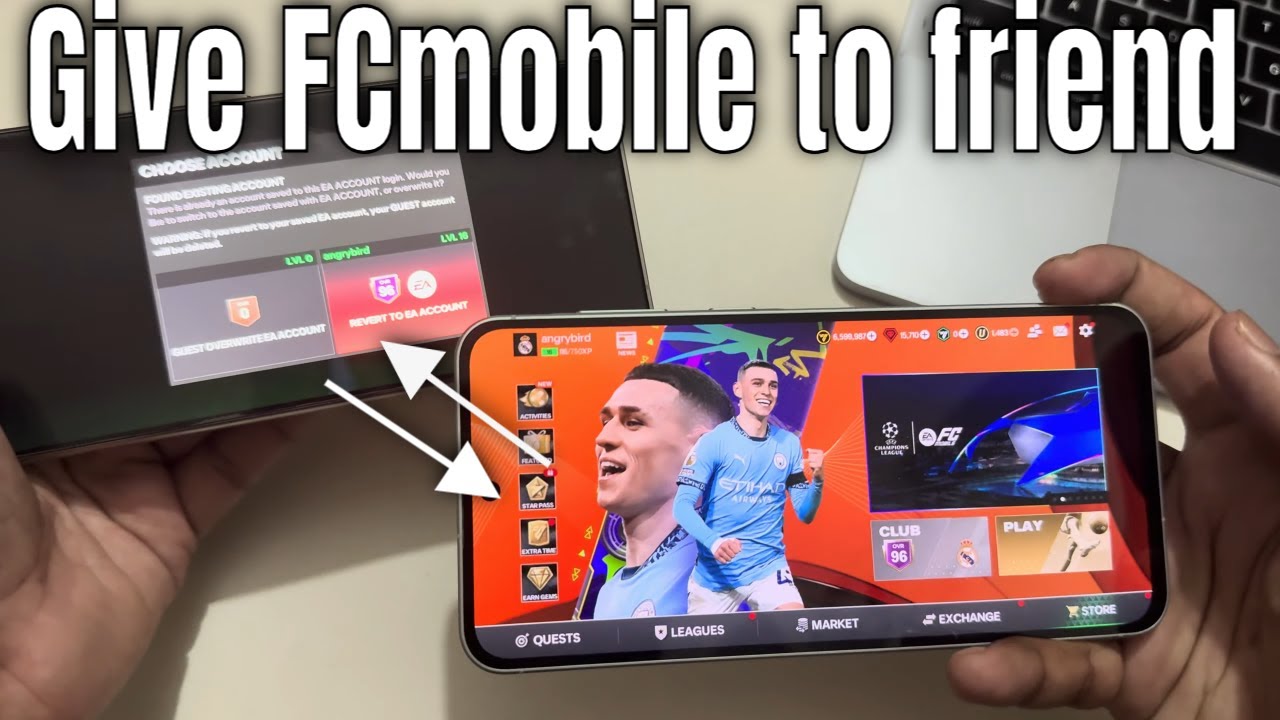How to give your fc mobile account to your friend | Transfer FC mobile to other