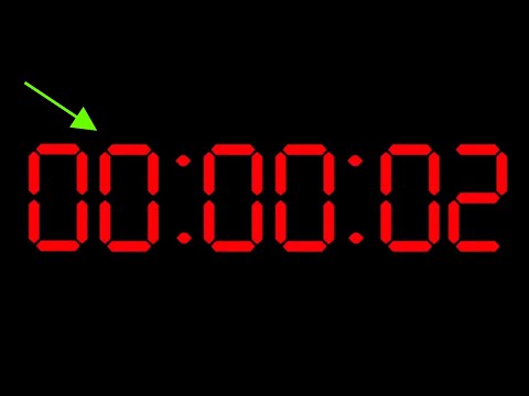 2 Second Countdown Timer with NO SOUND - Digital Clock - Retro Westclox