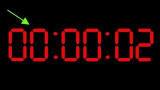 2 Second Countdown Timer with NO SOUND - Digital Clock - Retro Westclox