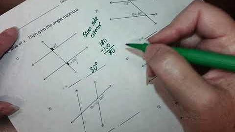 Finding missing angle measures