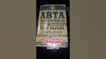 Class 12 3rd semester ABTA Philosophy Set-3 PageNo-Ac-177 #abtatestpaper2025 #wbbscboard #philosophy