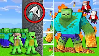 Minecraft But Mikey &amp; JJ Family Cheat with CAMERAS in Elemental Mob Battle (Maizen)