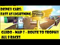 Disney Cars Fast As Lightning Guido Map 7 All 8 Races To Win Trophy
