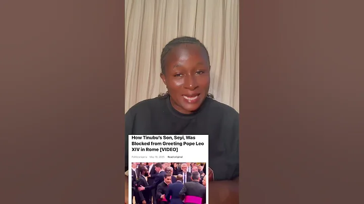 Seyi Tinubu Stopped from Greeting New Pope in Rome#SeyiTinubu #PresidentTinubu #PopeLeoXIV