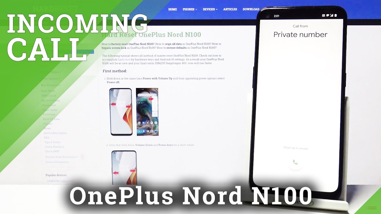 Oneplus 1 Incoming Call Incoming Calls on OnePlus Nord N100 - YouTube