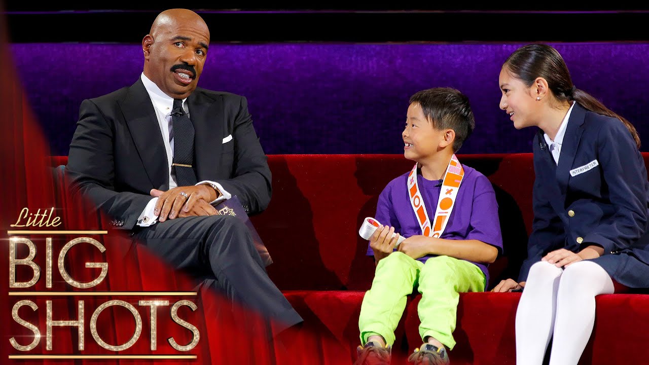 Стив Харви встречает 8-летнего акробата, выросшего в храме!