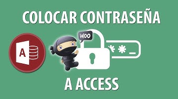 COLOCAR SEGURIDAD CON CONTRASEÑA (password)  A ACCESS  TUTORIAL