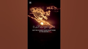 سورة فاطر {الآية 19} بصوت الشيخ ياسر الدوسري ❤️❤️