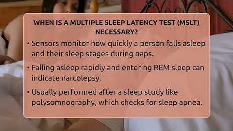 When Is A Multiple Sleep Latency Test (MSLT) Necessary? - Sleep Apnea Support Network
