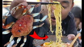 BEST DUNGENESS CRAB RAMEN!!  Catch and Cook