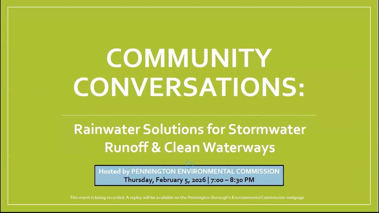Rainwater, Runoff, and Clean Waterways Community Conversation, Feb 5, 2026Webinar