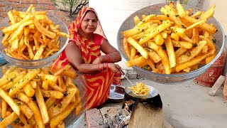 आलू की फ्रेंच फ्राइज क्रिस्पी और चटपटे बनाने की सीक्रेट रेसिपी | Aloo French Fries recipe in hind