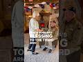 Helen Patton, granddaughter of General George S. Patton, blesses WWII Veteran Dennis Boldt.
