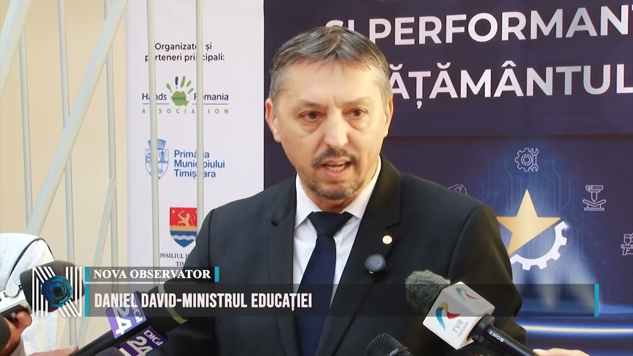 Ministrul Daniel David la Timișoara, despre rolul politicului în educație