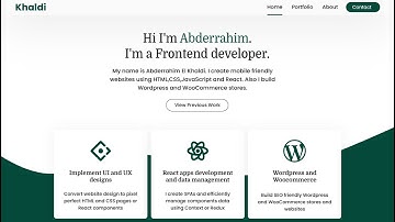 How I Created My Portfolio Website | HTML, CSS ,JavaScript and REACT