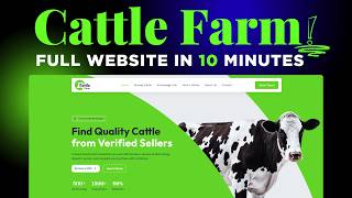 Modern Cattle Farm Website Design Tutorial - Best WordPress Theme &amp; Plugins