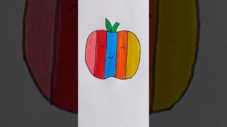 Apple colour drawing#shorts #shortsfeed #paintstudio #youtubeshorts #painting #drawing #art