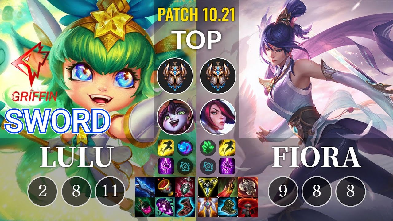 GRF Sword Lulu vs Fiora Top - KR Patch 10.21