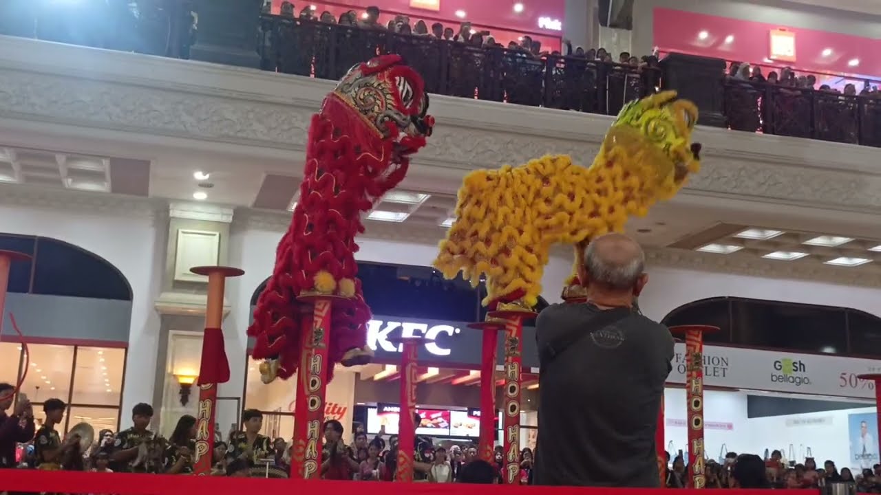 Mantap Betul!! Atraksi Barongsai Tonggak Imlek 2026 Sleman City Hall Yogyakarta