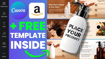 Amazon Listing tutorial in Canva for Beginners + Free Canva Template!
