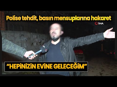 “Dur” İhtarına Uymayan Sürücü Yakalanınca Polisi Tehdit Etti, Gazetecilere Hakaret Etti