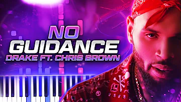 No Guidance | Chris Brown (feat. Drake) // Piano Synthesia Cover & Tutorial