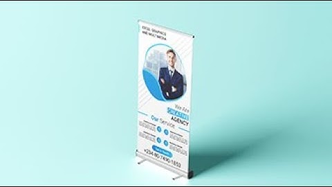 how to design creative Roll Up Banner design in corelDRAW