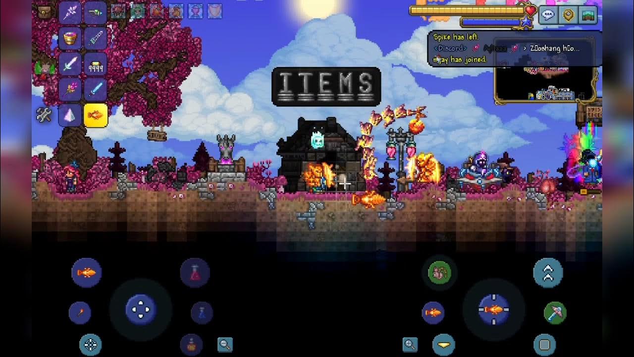 Terraria all items server ip and stuff in description youtube