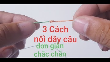 3 Cách nối dây câu cá bị đứt